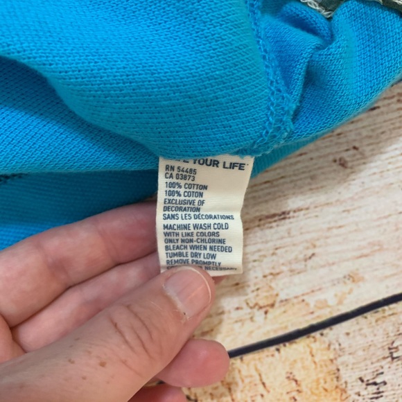 NWT American Eagle | Vintage Fit Polo in Blue - Picture 6 of 8